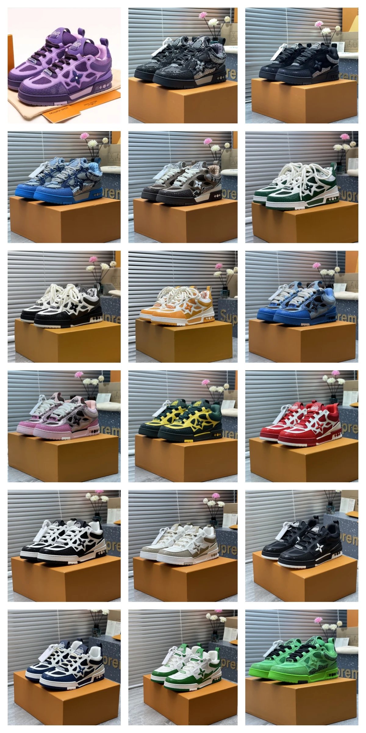 Louis Vuitton LV Skate Sneaker Chunky Low Top Sneakers Multicolor