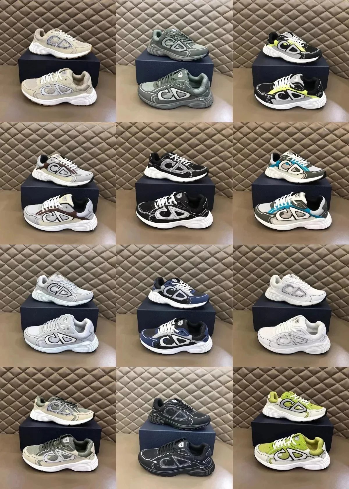Dior B30 Chunky Sneakers Multicolor