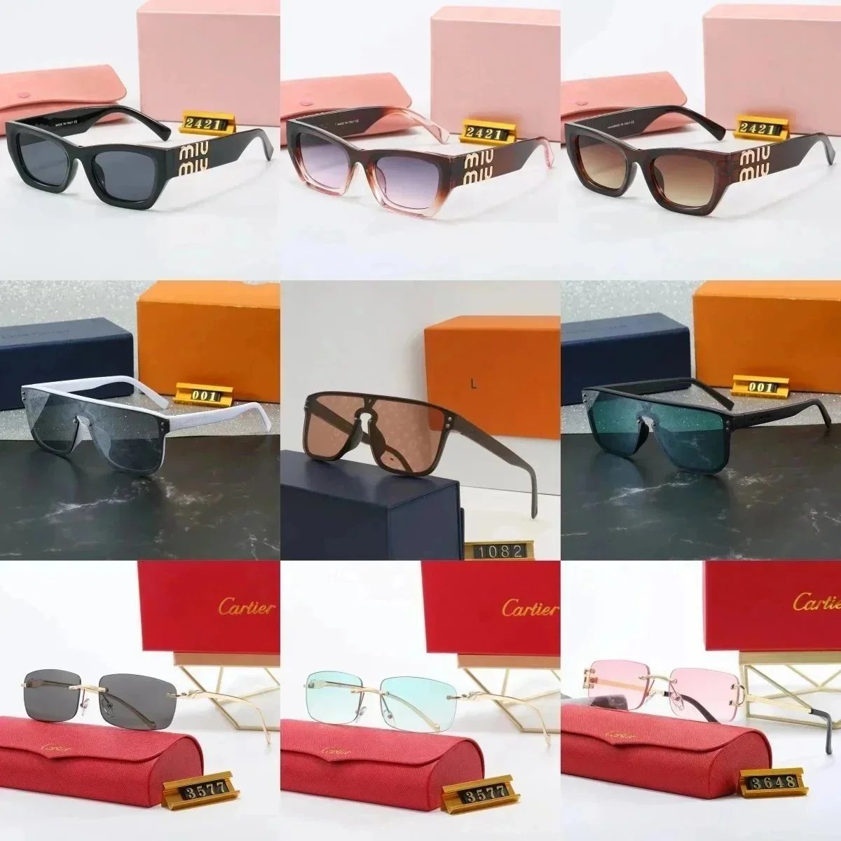 Miu Miu 2421 Cat Eye Sunglasses Black