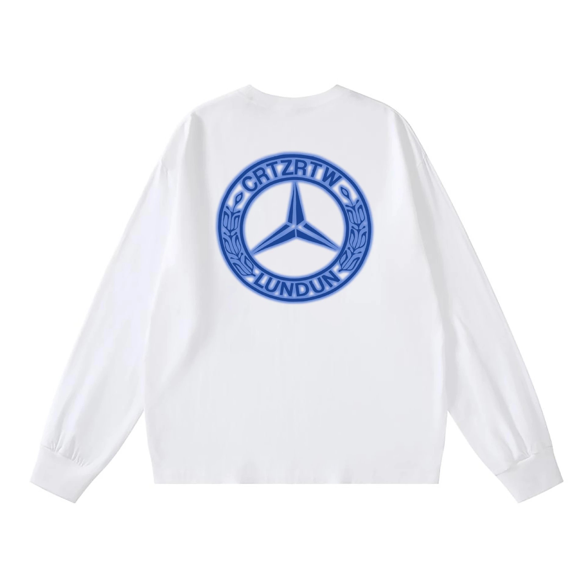 Corteiz Crtzrtw Lundun Graphic Streetwear Long Sleeve Shirt White