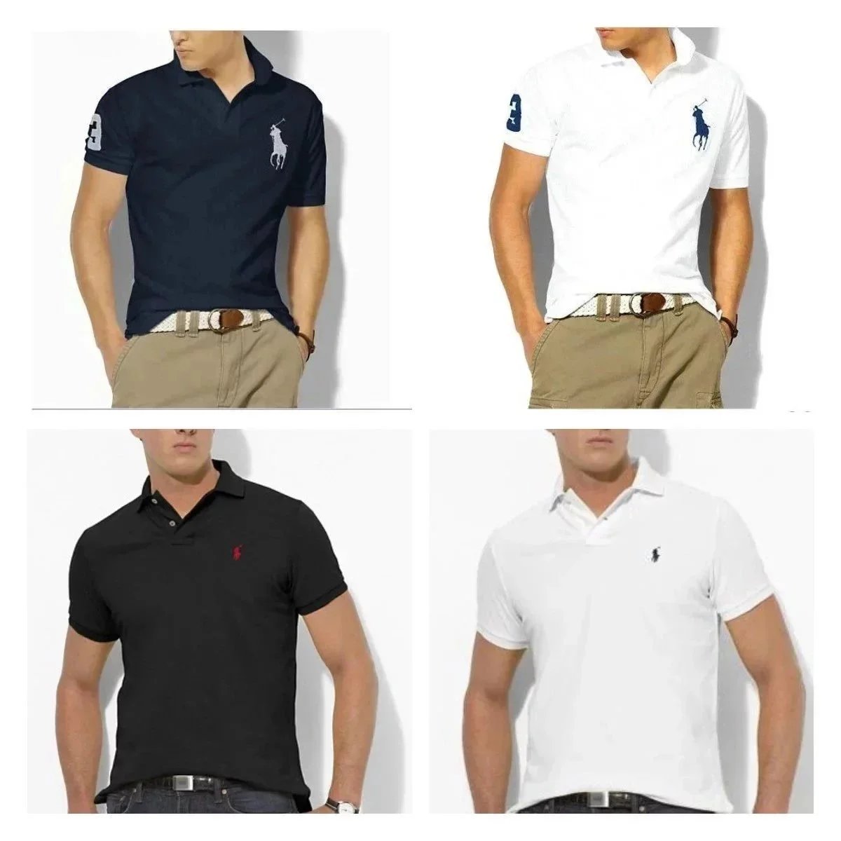 Ralph Lauren RL Classic Fit Mesh Polo Shirt Casual Cotton Multicolor