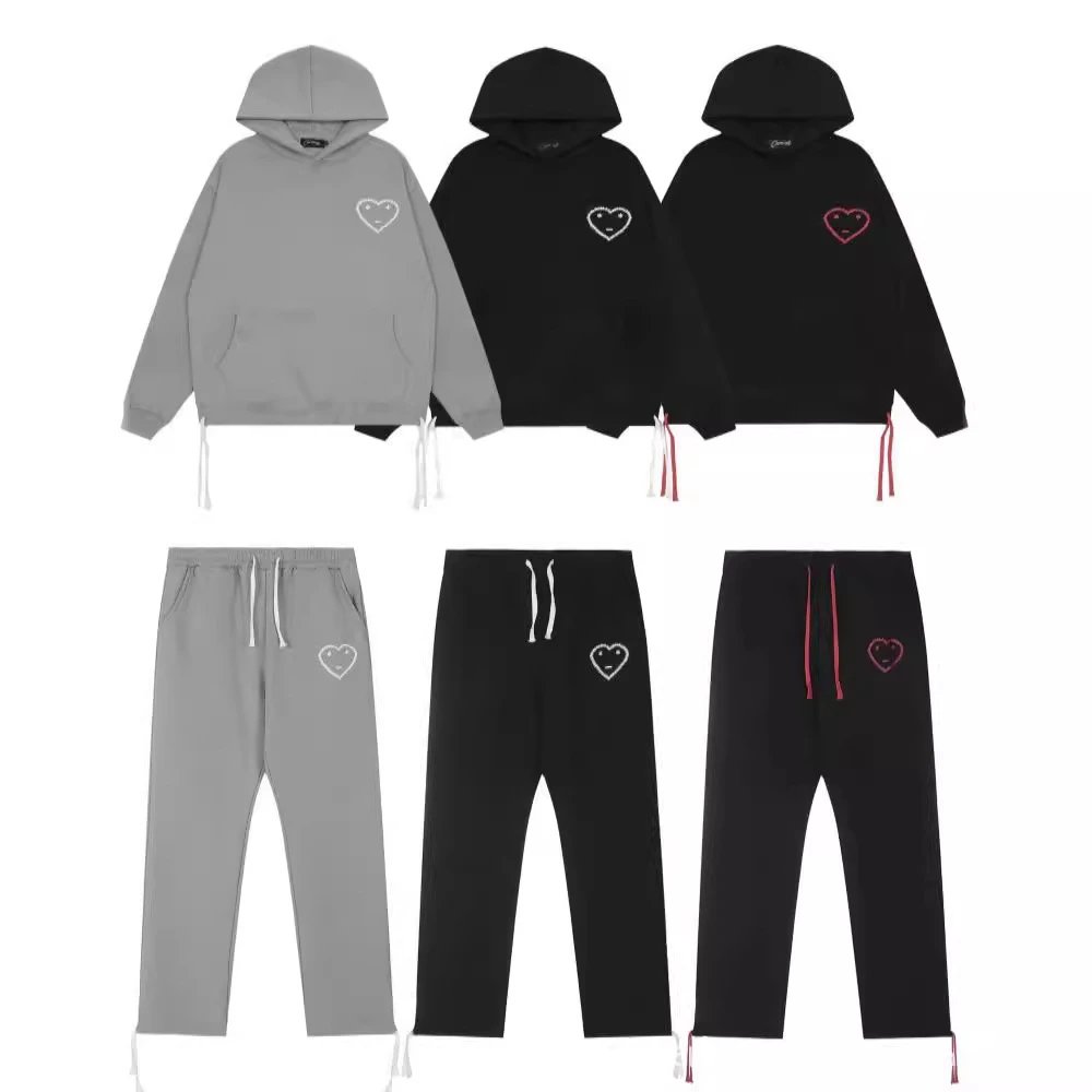 Design Heart Graphic Oversized Tracksuit Set Multicolor