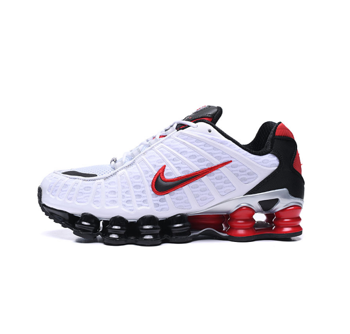 Nike Shox TL Chunky Sneakers White Black and Red