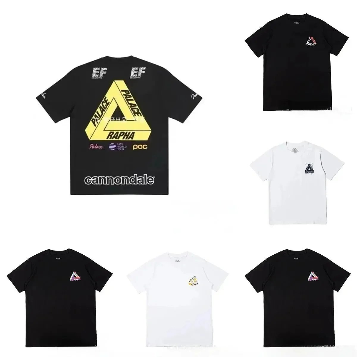 Palace EF Education-EasyPost Tri-Ferg Graphic Tee Black and White