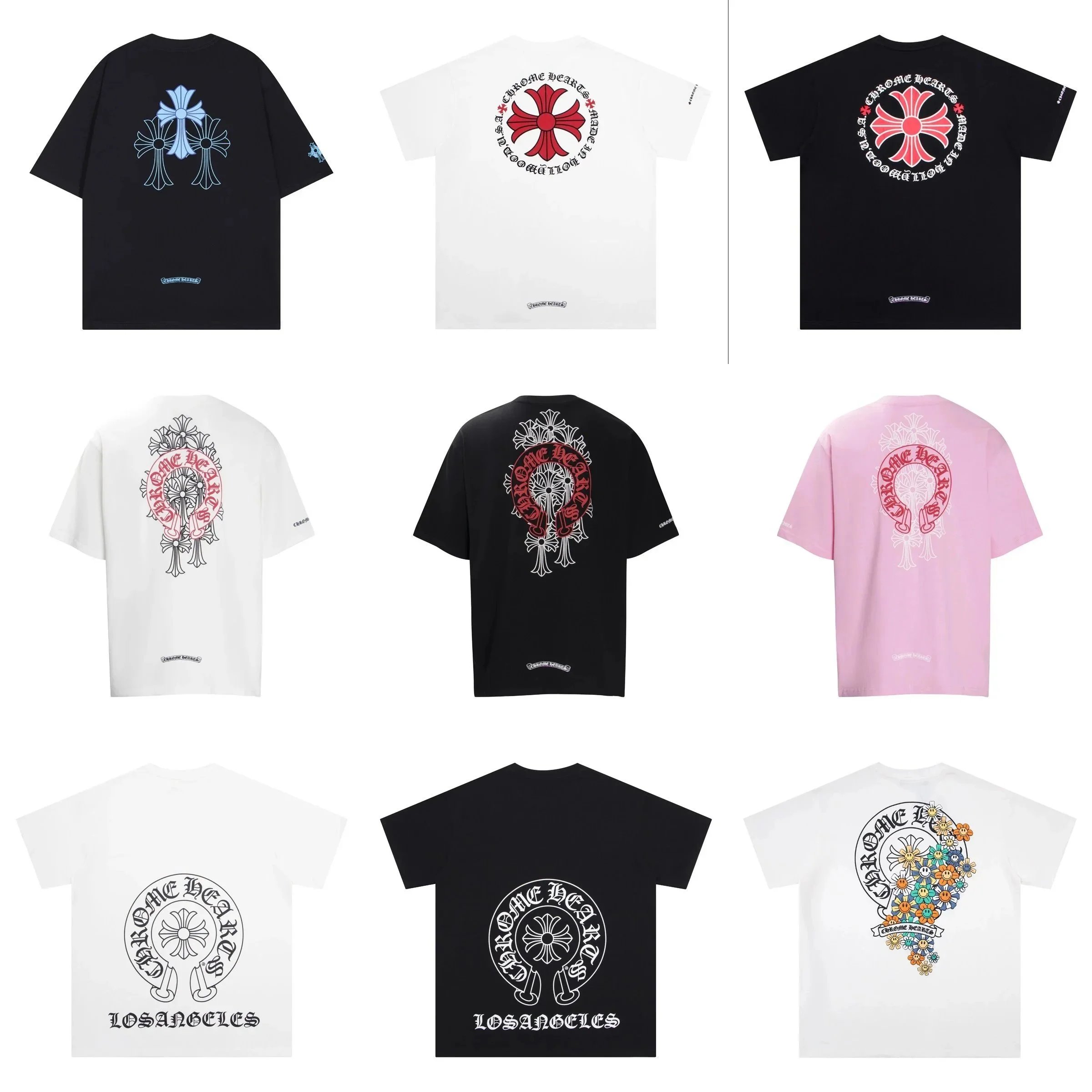 Chrome Hearts Graphic Print Oversized Tee Multicolor