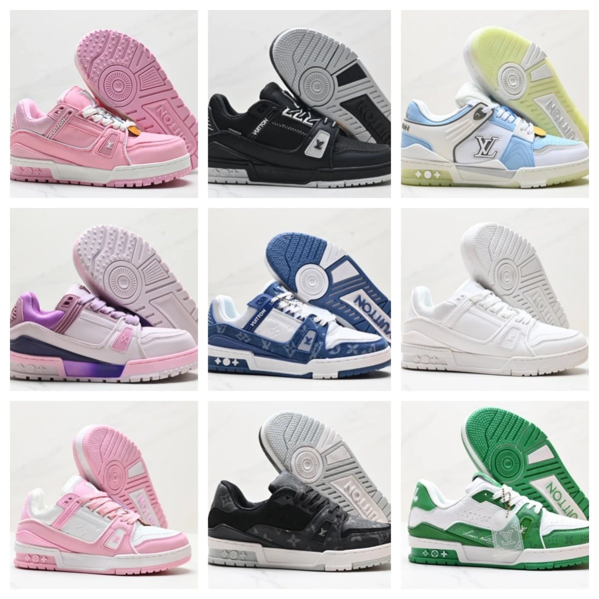 Louis Vuitton LV Trainer Sneaker Chunky Low Top Sneakers Multicolor