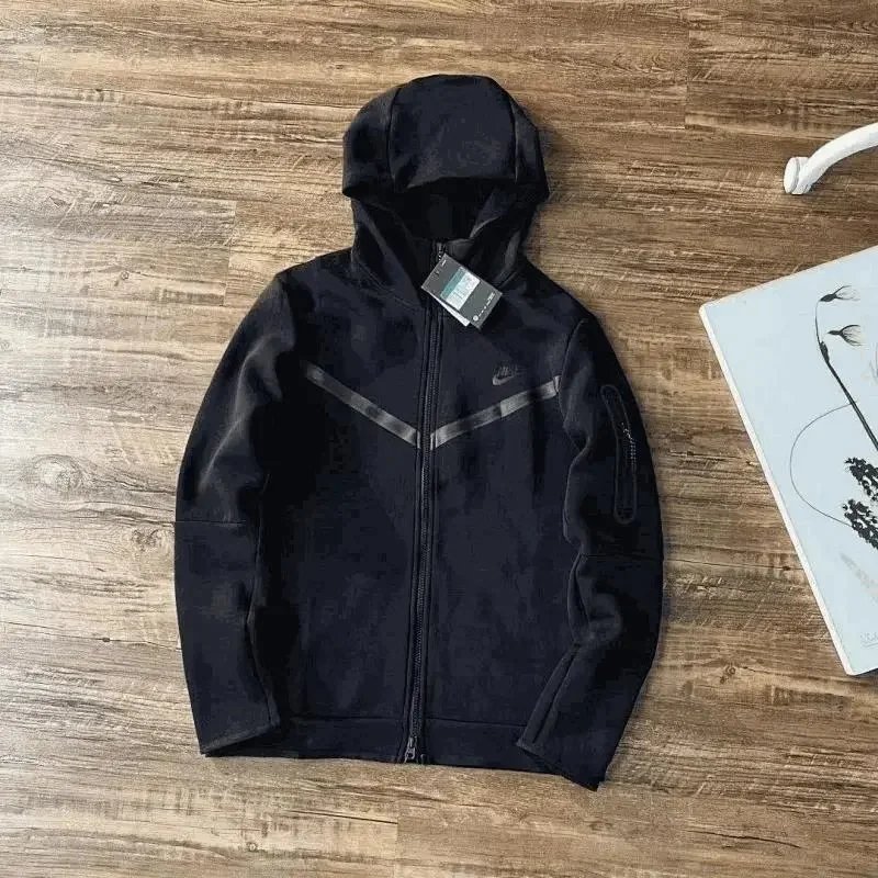 Nike Tech Fleece Athletic Zip-Up Hoodie Black