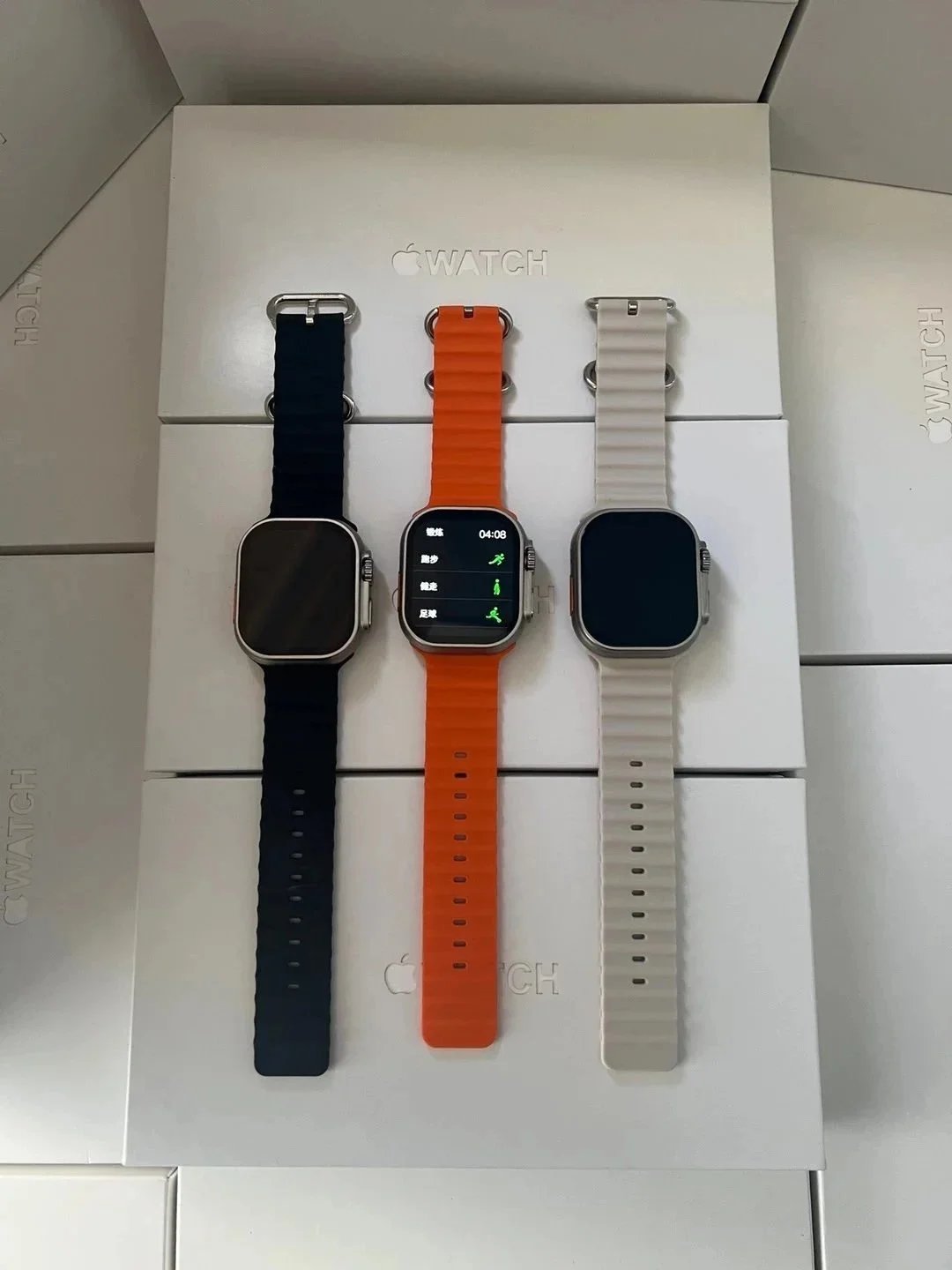 Apple Watch Ultra Smartwatch Sporty Silicone Band Multicolor
