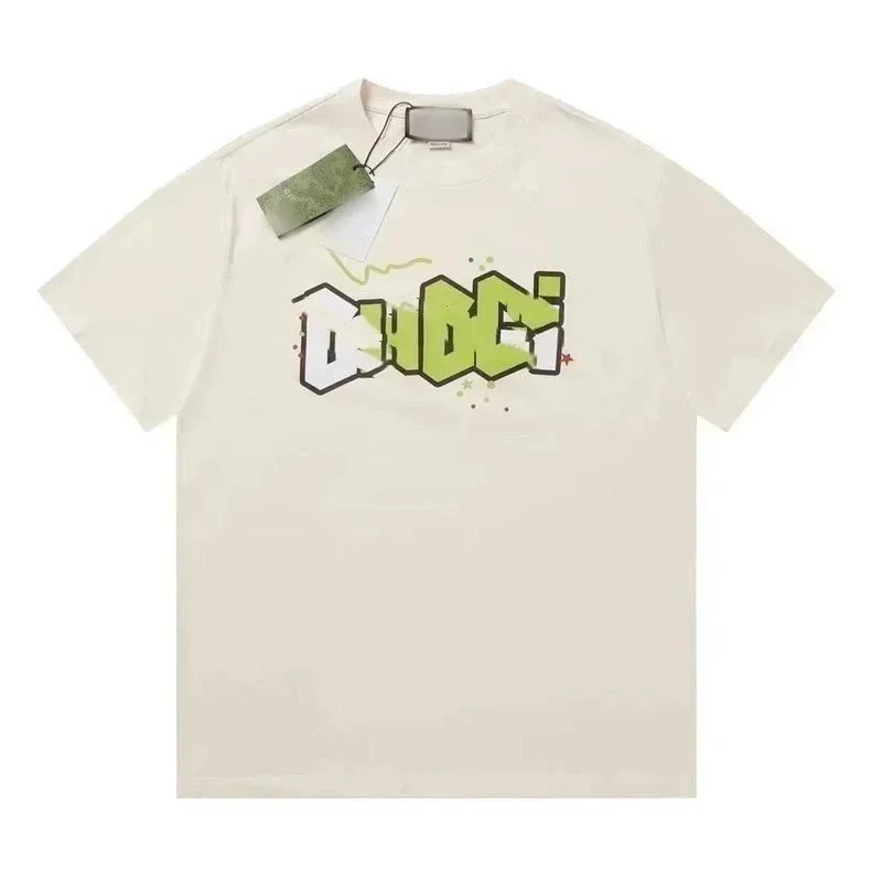 Gucci Graffiti Print Graphic Tee T-Shirt White
