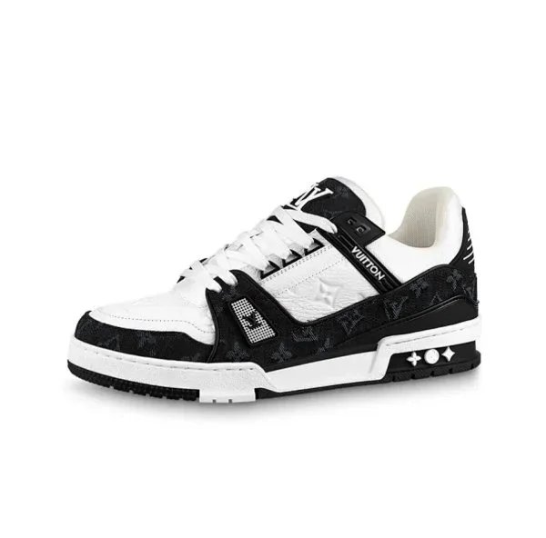 Louis Vuitton LV Trainer Sneaker Chunky Low Top Sneakers Black and White