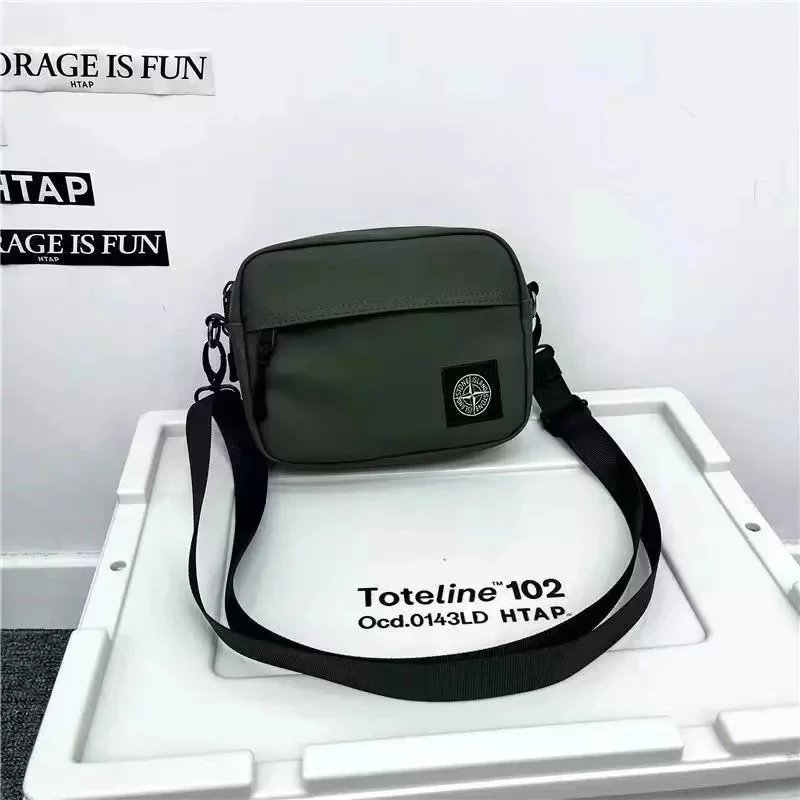 Stone Island Nylon Metal functional Crossbody Bag Olive