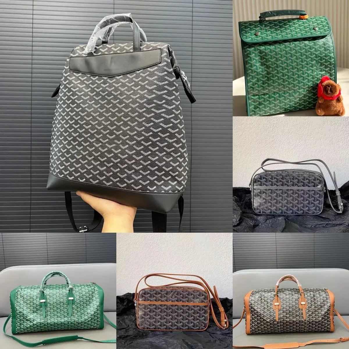 Goyard Goyardine Canvas Collection Classic Travel and Shoulder Bags Multicolor