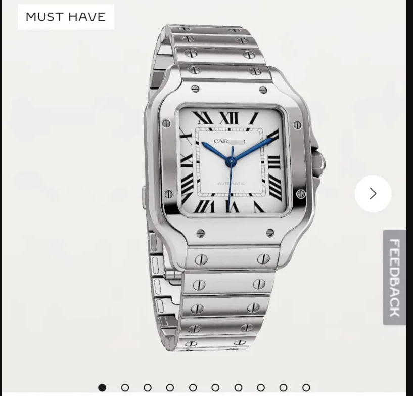 Cartier Santos de Cartier Luxury Watch Silver