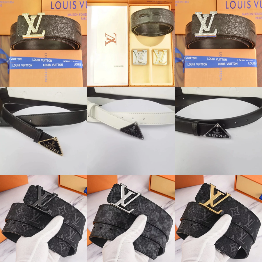 Louis Vuitton LV Reversible Classic Leather Belt Black