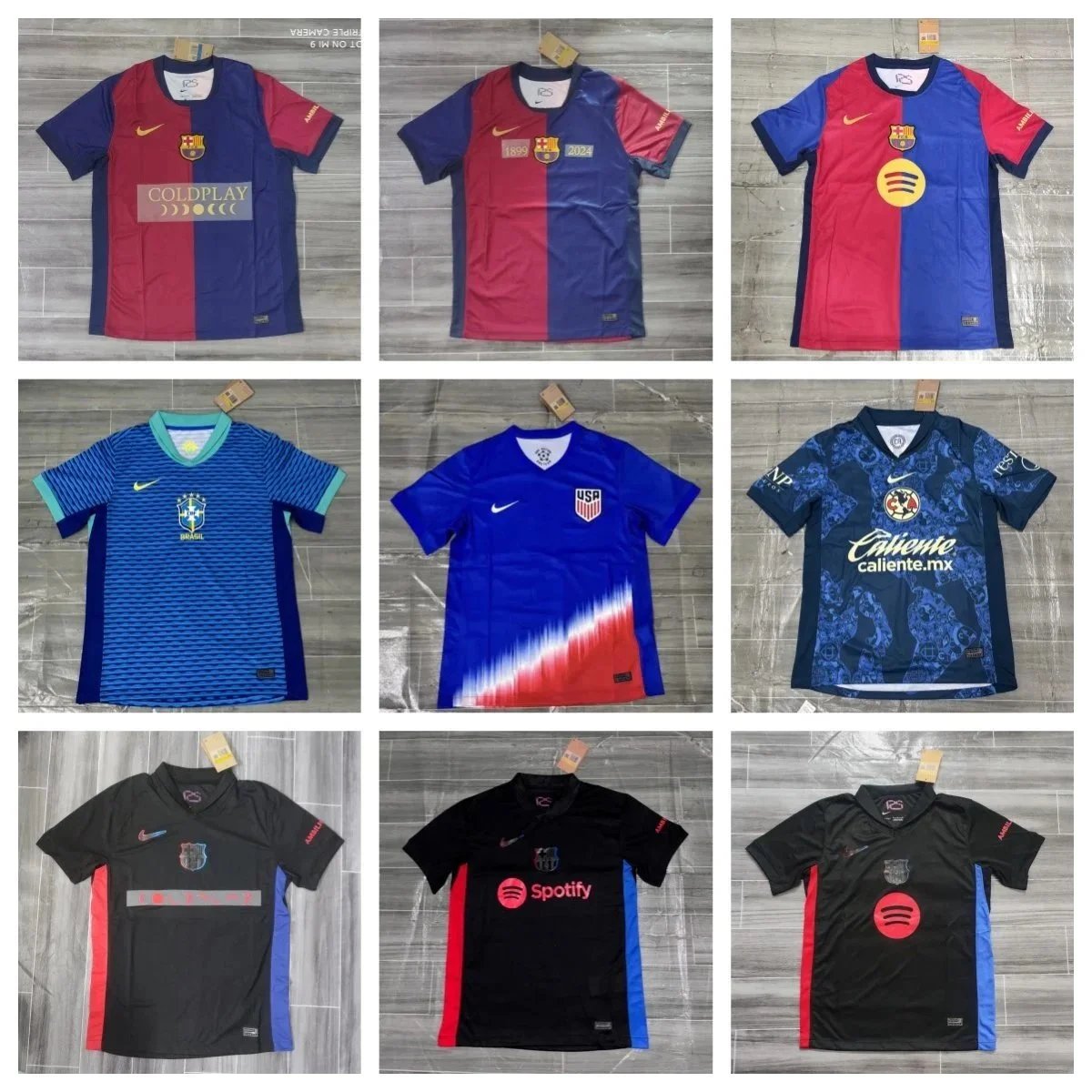 Nike Soccer Jersey Collection Retro Training Kit Multicolor