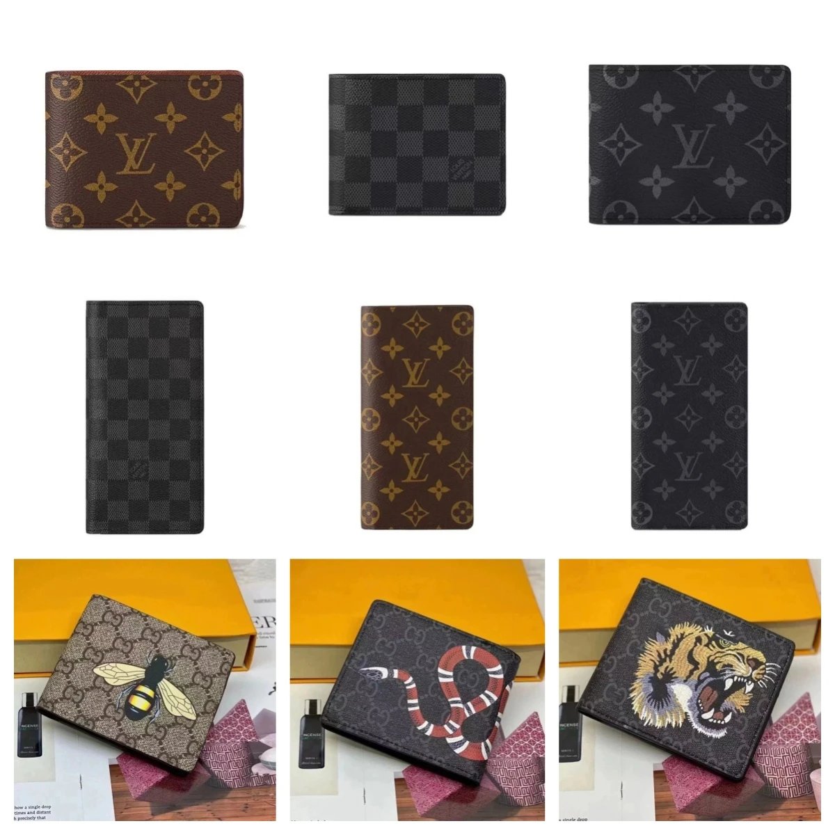 Louis Vuitton LV Multiple Wallet Classic Designer Bifold Wallet Multicolor