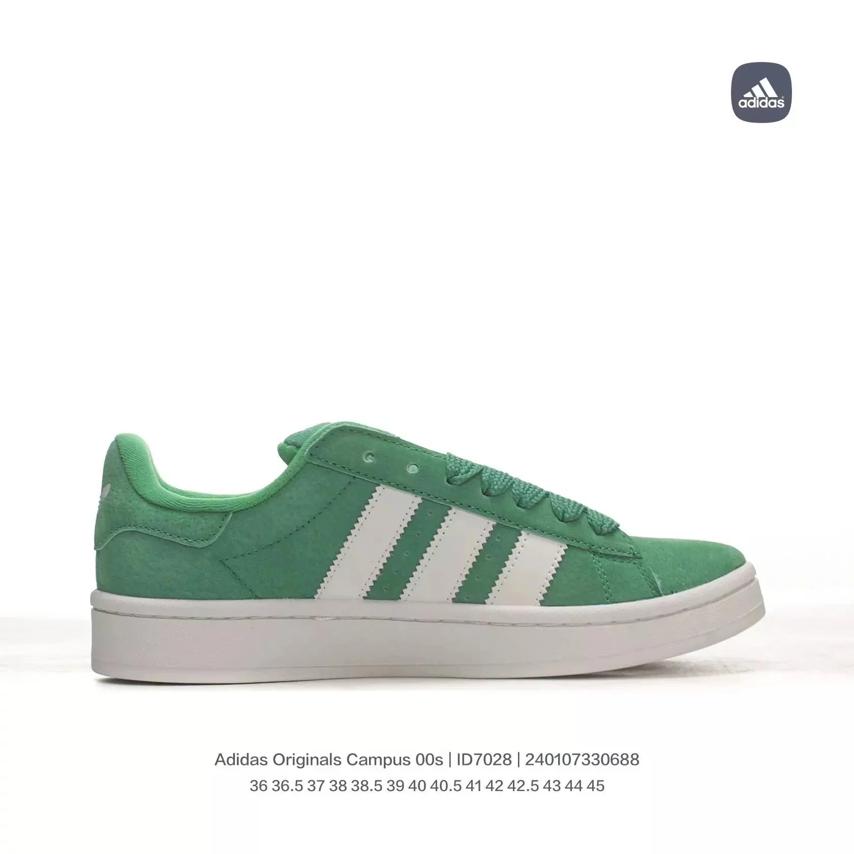 Adidas Campus 00s Chunky Suede Sneakers Green
