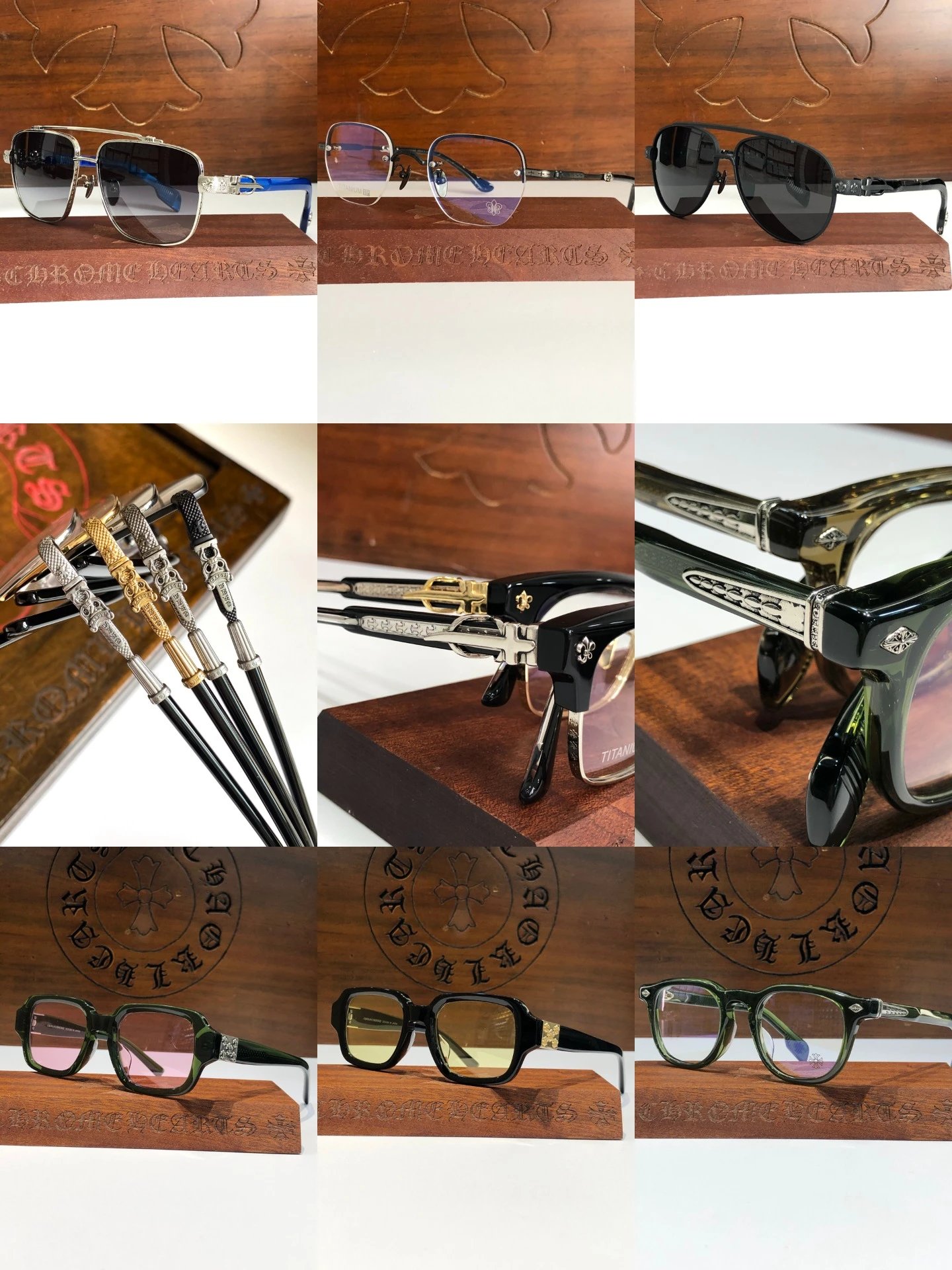 Chrome Hearts Eyewear Collection Luxury Sunglasses and Optical Glasses Multicolor