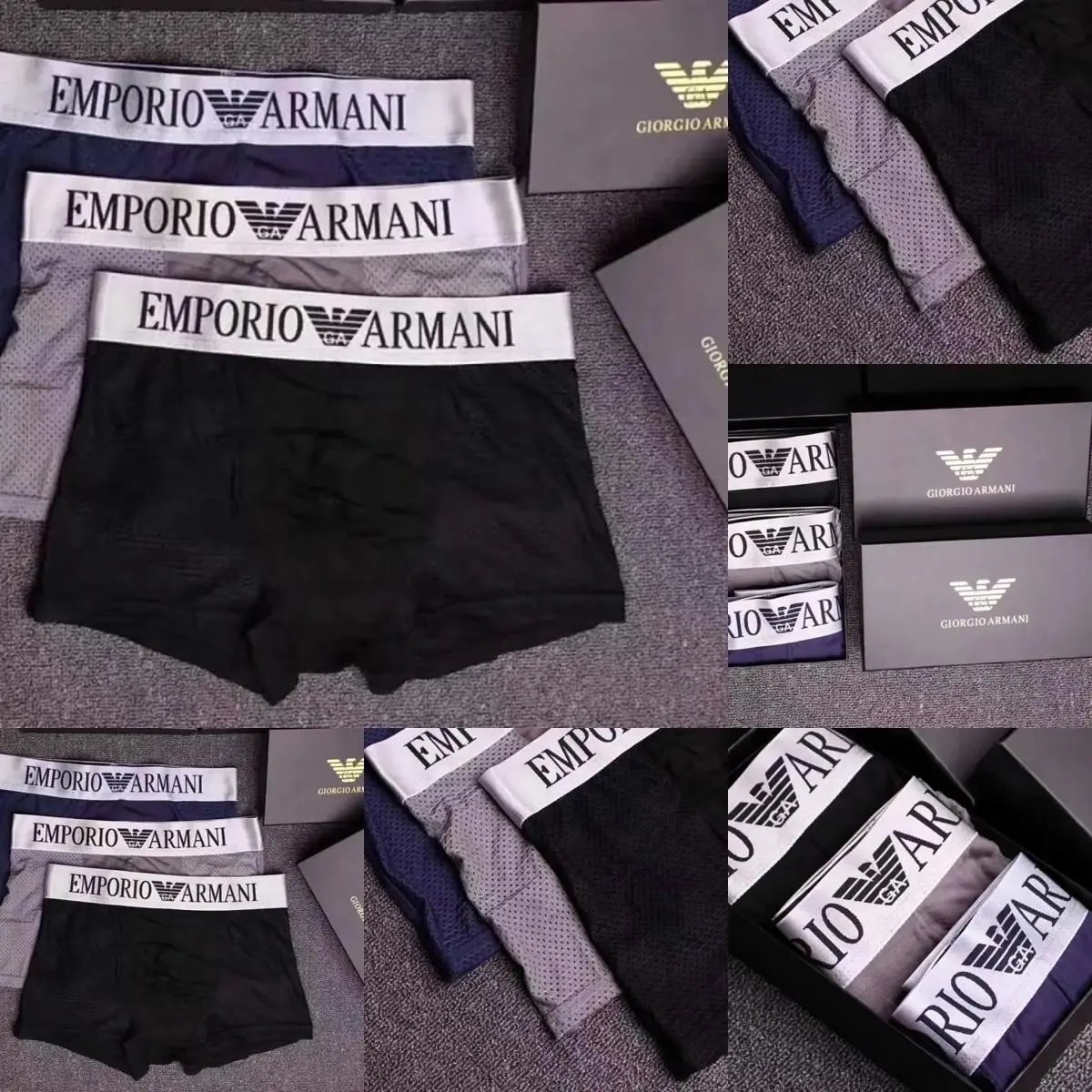 Emporio Armani EA Trunk Set Comfortable Boxer Briefs Multicolor