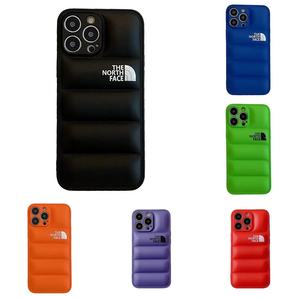 The North Face TNF Puffer Protective Phone Case Multicolor