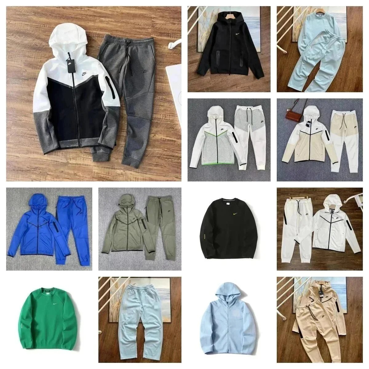 Nike Tech Fleece Sporty Tracksuit Set Multicolor