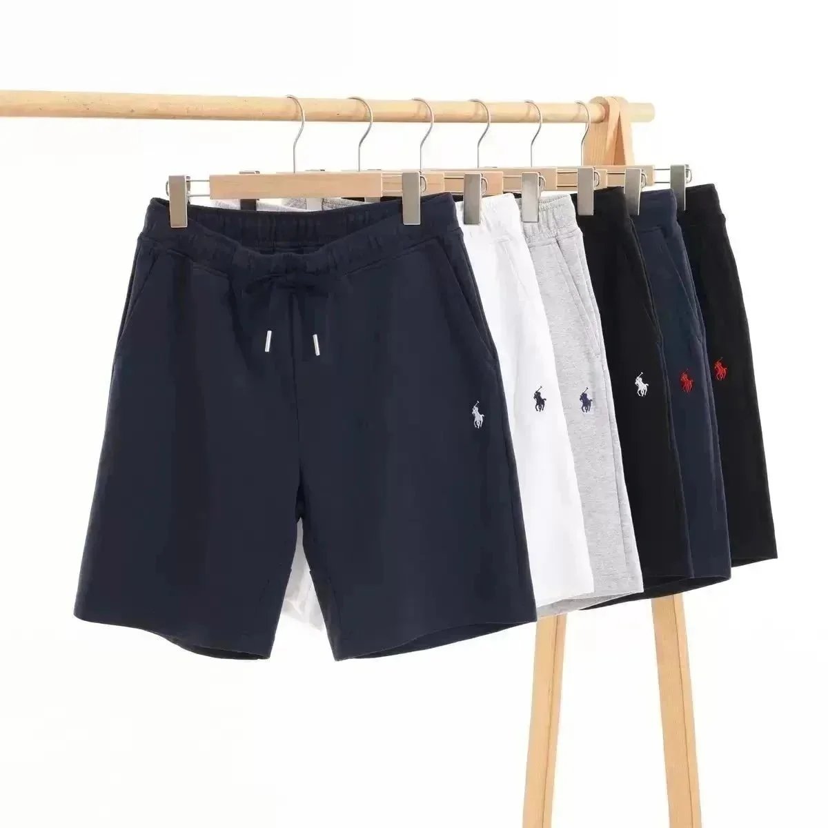 Ralph Lauren Jersey Drawstring Casual Shorts Multicolor