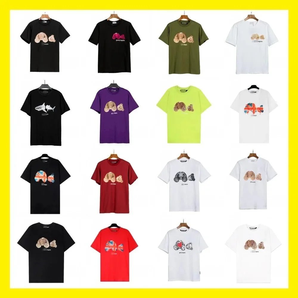 Palm Angels Bear Graphic Streetwear T-Shirt Multicolor