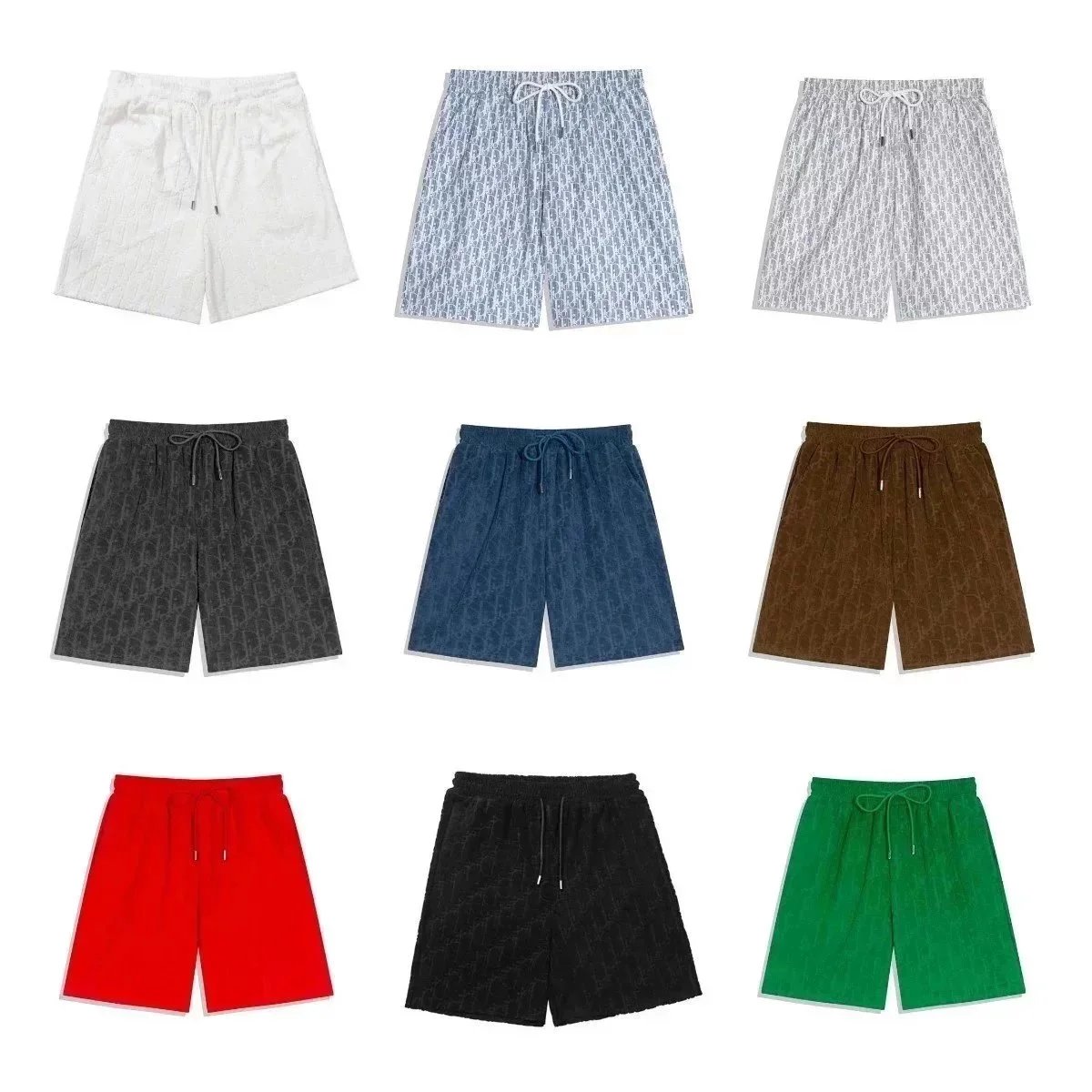 Dior Oblique Terry Cloth Casual Shorts Multicolor