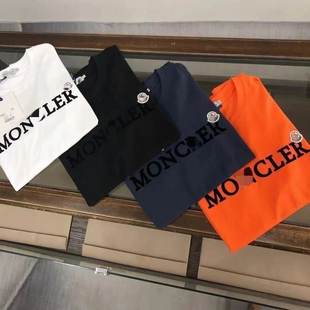 Moncler Lettering Print Cotton T-Shirt Multicolor