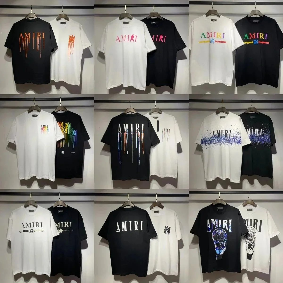 Amiri Graphic Print Cotton T-Shirt Multicolor