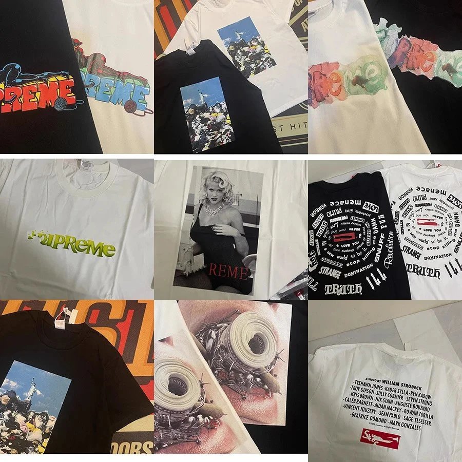 Supreme Graphic Streetwear T-Shirt Multicolor