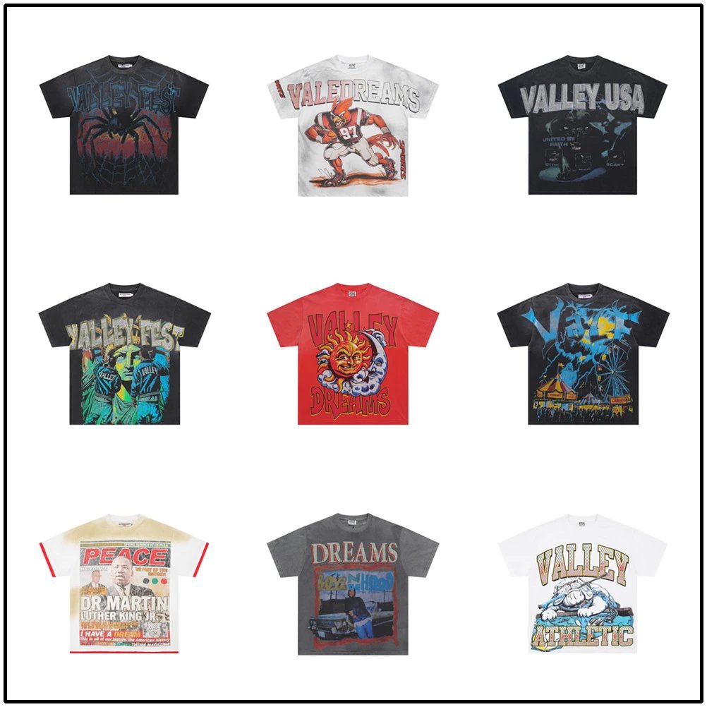 Valedreams Graphic Print Oversized Tee Multicolor