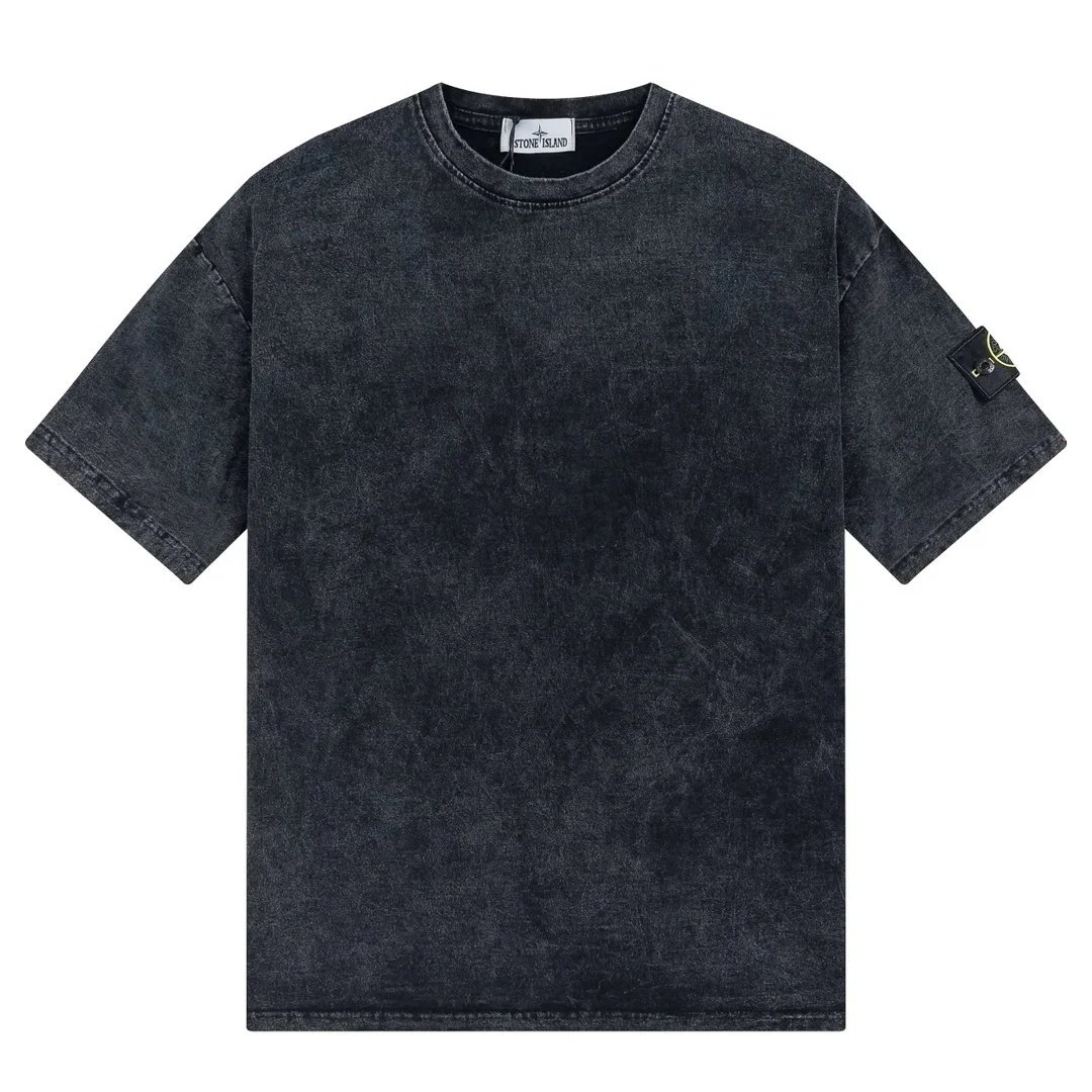Stone Island Acid Wash Vintage T-Shirt Black