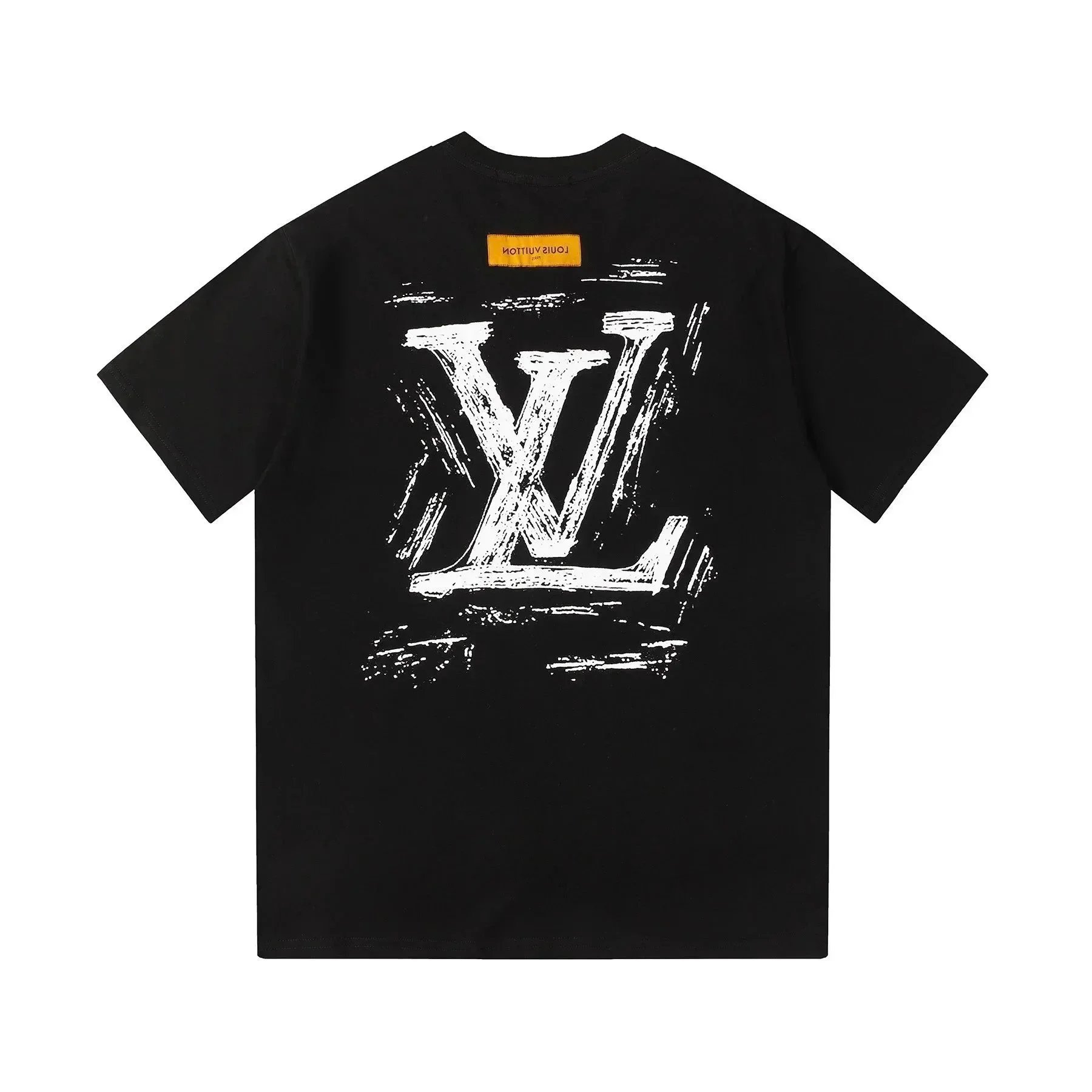 Louis Vuitton LV Brushstroke Print Graphic Tee Black