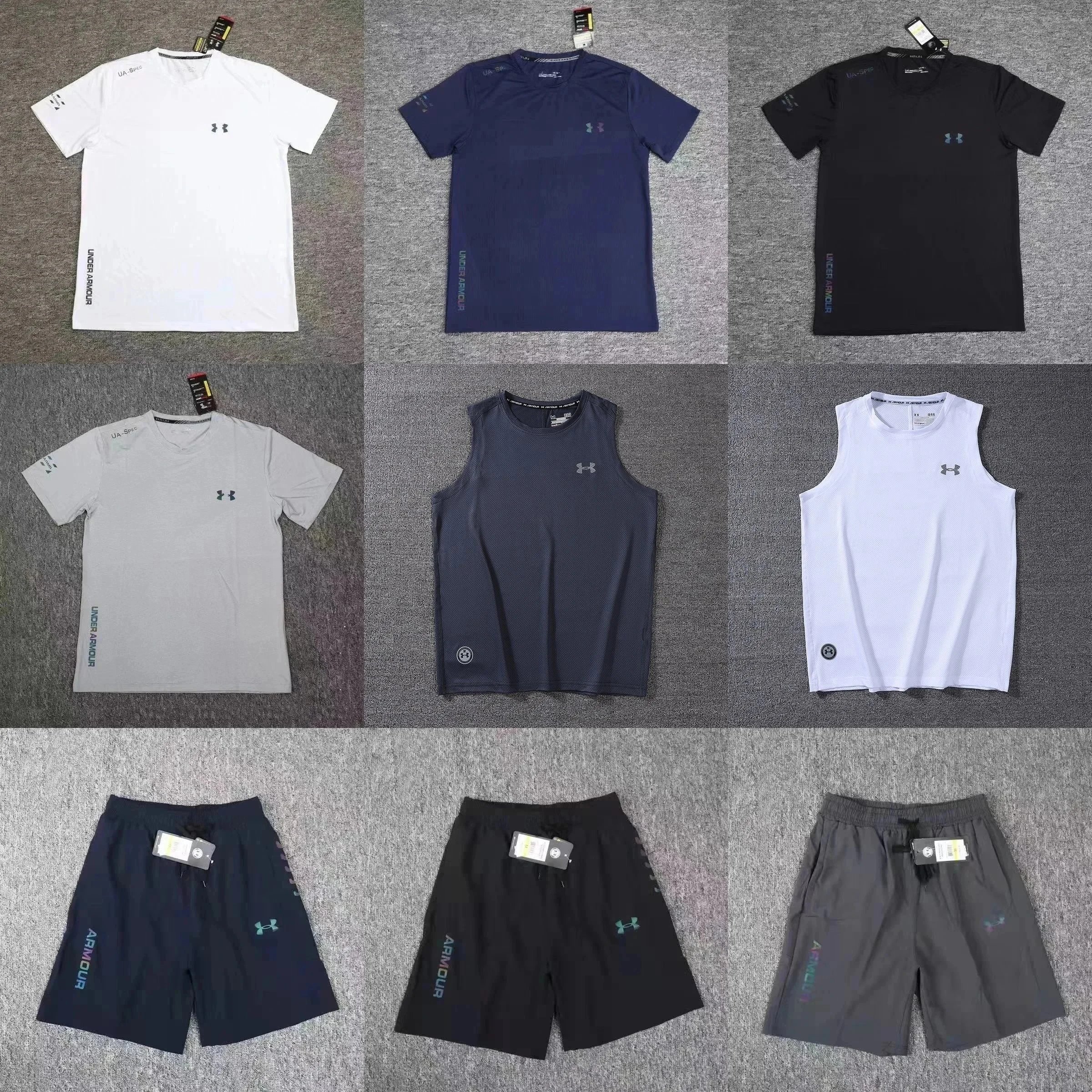 Under Armour UA Sportswear Athletic T-Shirt Tank Top and Shorts Set Multicolor