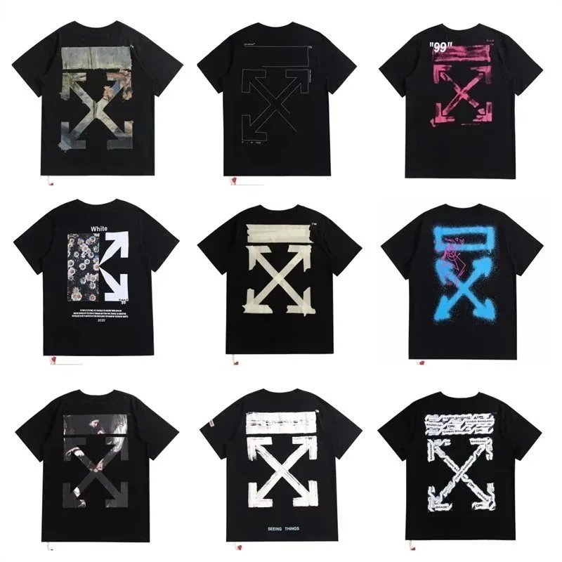 Off-White Arrows Graphic Streetwear T-Shirt Black