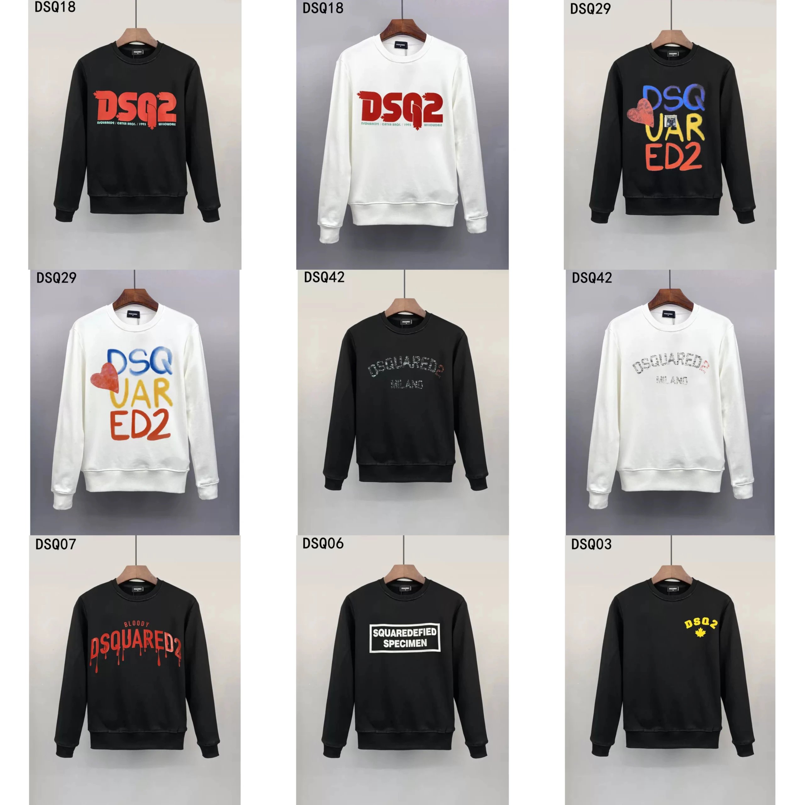 Dsquared2 DSQ2 Graphic Print Crewneck Sweatshirt Multicolor