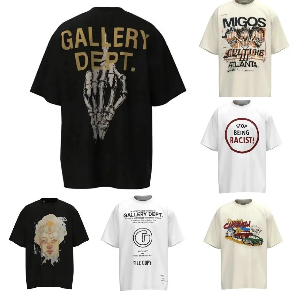 Gallery Dept. Graphic Print Oversized Tee Multicolor