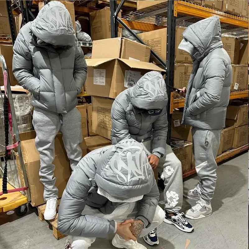 Syna World Syna Puffer Jacket Streetwear Down Jacket Gray