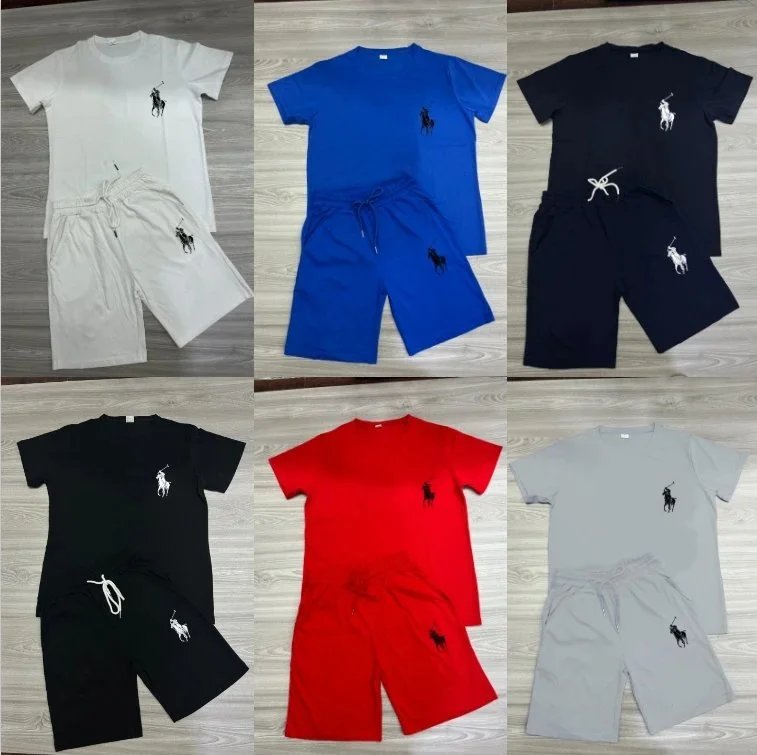 Ralph Lauren Pony Embroidery Casual Shorts Set Multicolor