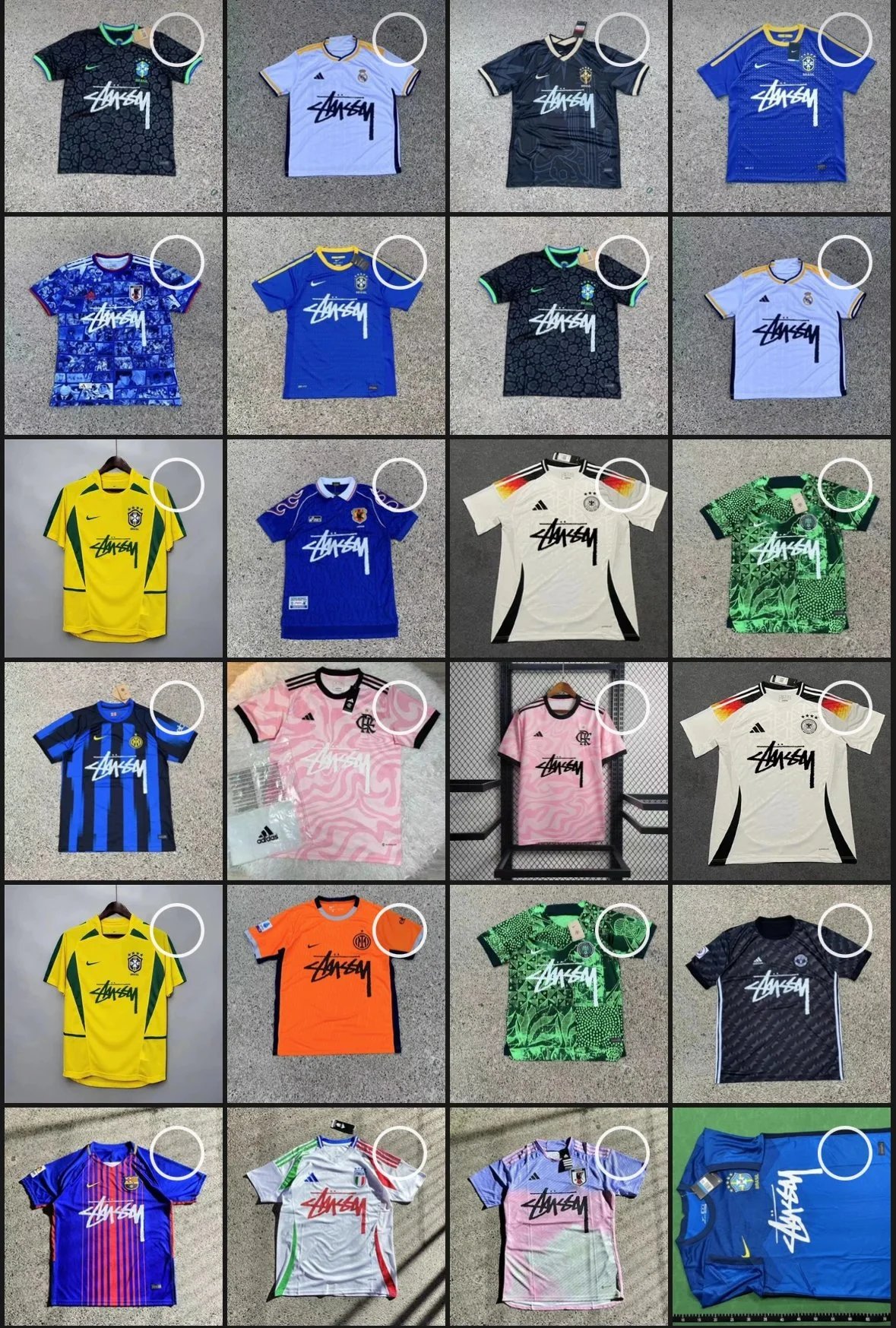 Stussy Soccer Jersey Graphic Streetwear T-Shirt Multicolor