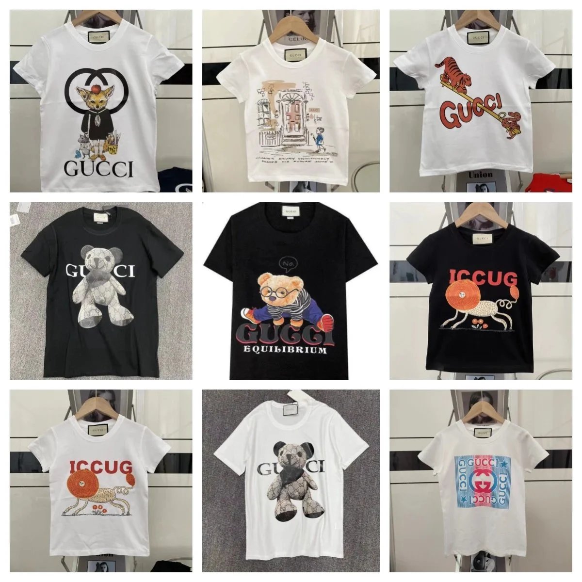 Gucci Graphic Print Cotton T-Shirt Multicolor