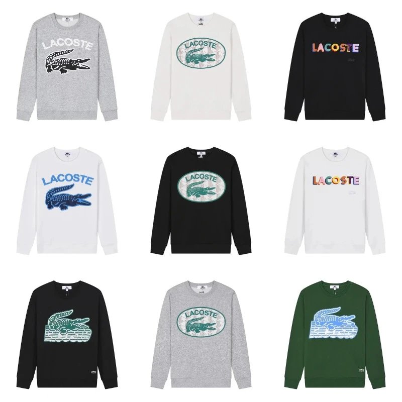 Lacoste Graphic Print Crewneck Sweatshirt Multicolor