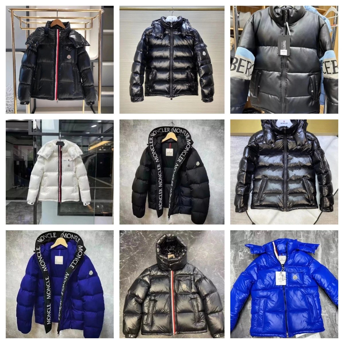 Moncler Maya Shiny Puffer Down Jacket Black