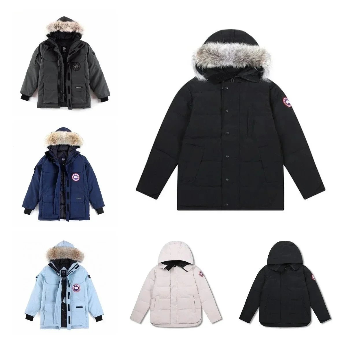 Canada Goose Wyndham Parka Warm Down Jacket Black