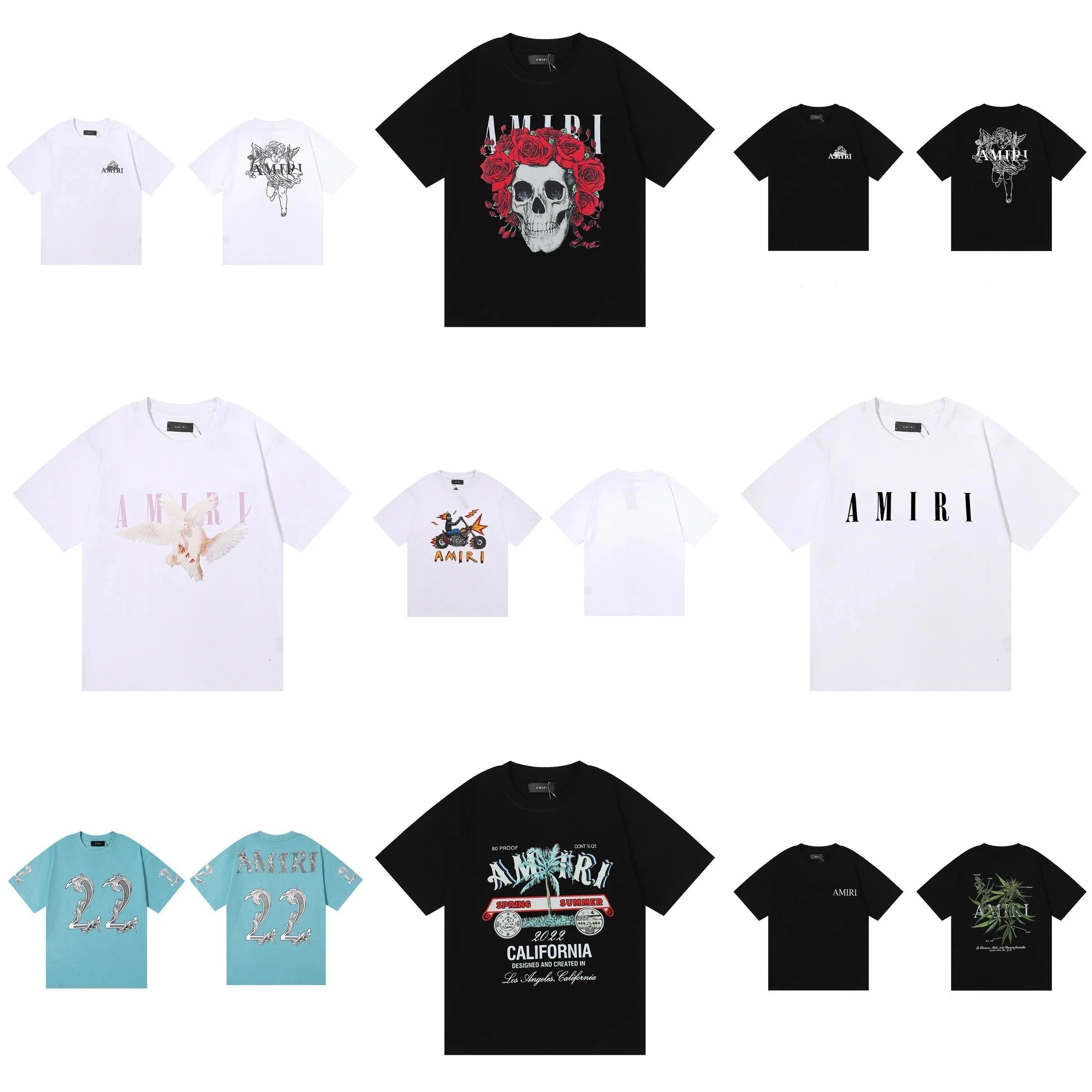 Amiri Graphic Print Cotton T-Shirt Multicolor