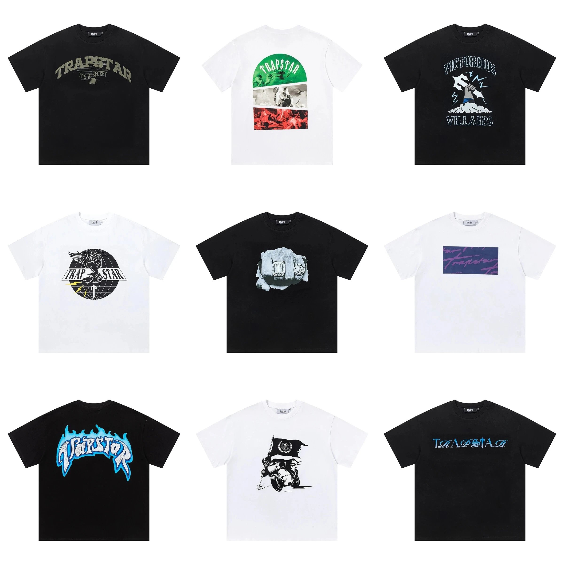 Trapstar Graphic Print Oversized Tee Multicolor