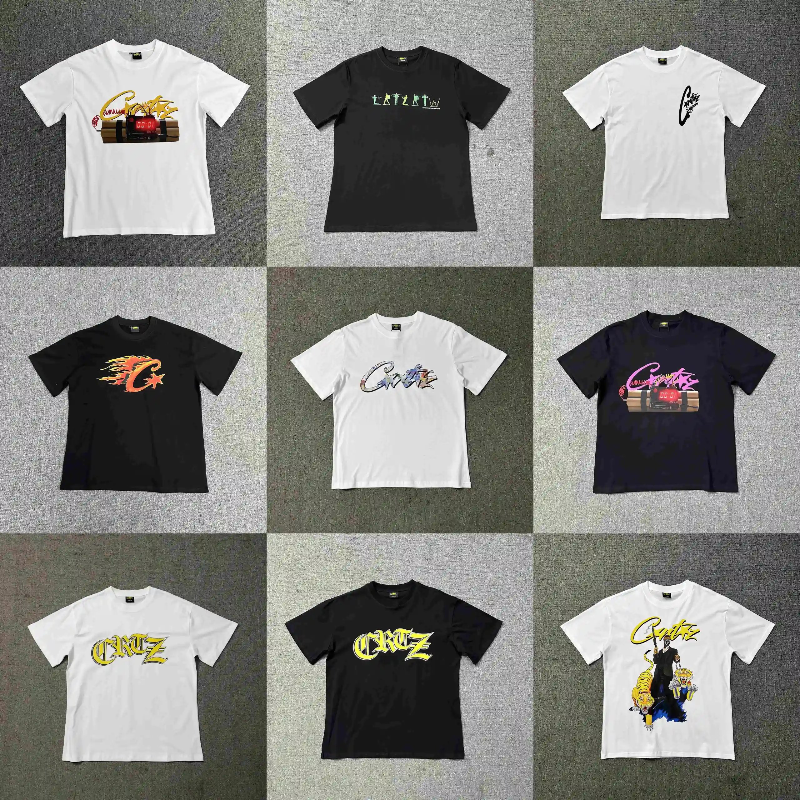 Corteiz CRTZ Graphic Print Streetwear T-Shirt Multicolor