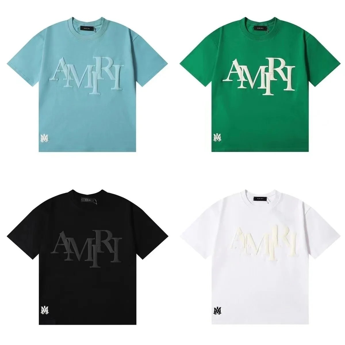 Amiri Core Logo Graphic Streetwear T-Shirt Multicolor
