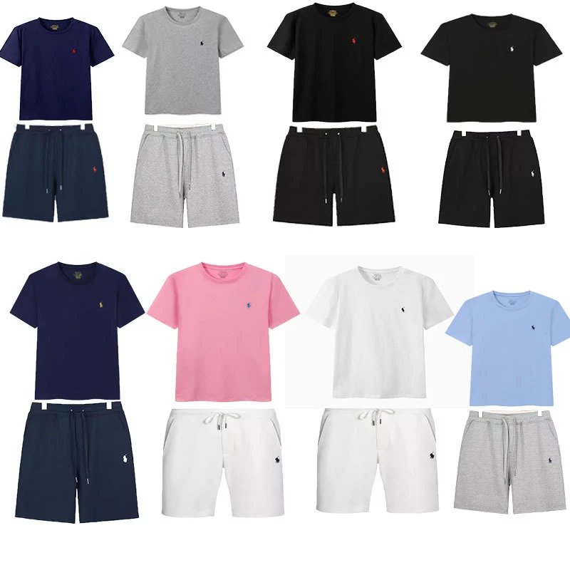 Ralph Lauren Cotton Jersey Casual Matching Set Multicolor